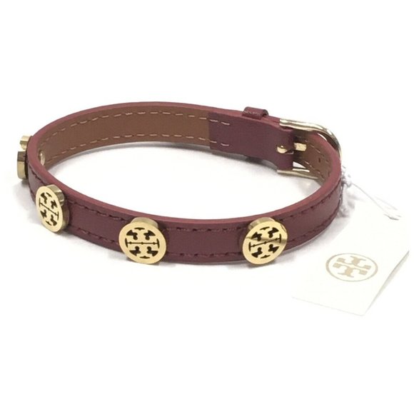Tory Burch Jewelry Tory Burch Wrap Bracelet Double T Logo Leather